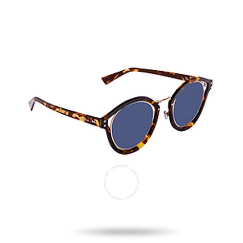 Dior Elliptic Blue Round Ladies Sunglasses DIORELLIPTIC 